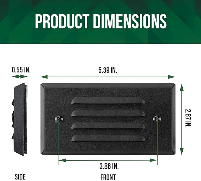 GKOLED 6 Pack Surface Mount Low Voltage LED Step Light and 6 Pack Low Voltage LED Wedge Deck - Outdoor Path Light | Lumora