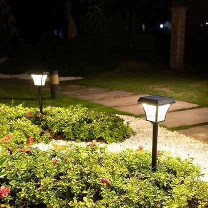 Solar Pathway Lights,Solar Led Lawn Lamp,Waterproof Landscape Lights,Decorative Pathway Style Light,No Wiring Required Outdoor Yard Lights