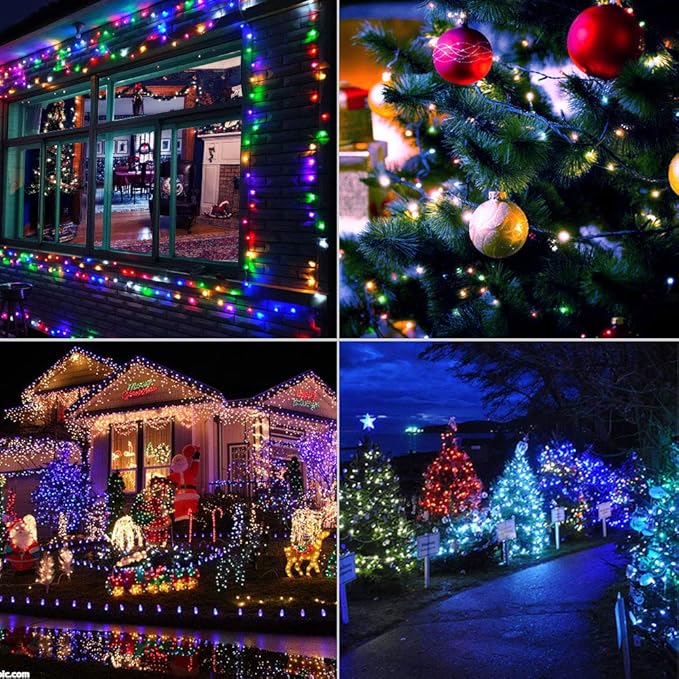 XTF2015 105ft 300 LED Christmas String Lights, End-to-End Plug 8 Modes - UL Certified - Outdoor Indoor Fairy Lights | Lumora