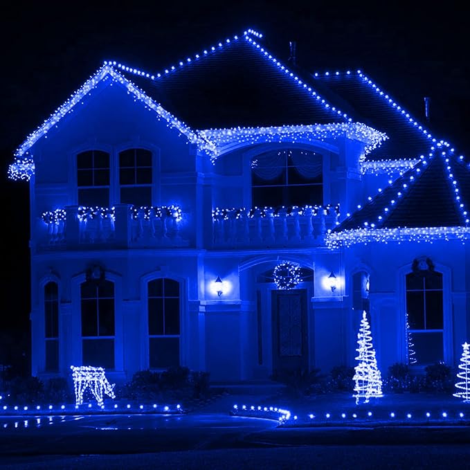 XTF2015 105ft 300 LED Christmas String Lights, End to End Plug 8 Modes Christmas Lights UL Certified Outdoor Indoor | Lumora