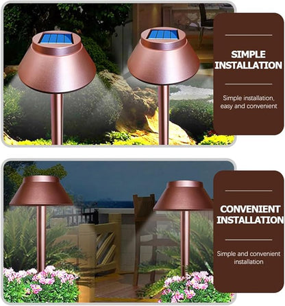 HANABASS Solar Garden Stake Light Outdoor Solar Powered Lawn Pathway Lighting Waterproof for Yard Patio Landscape Decor