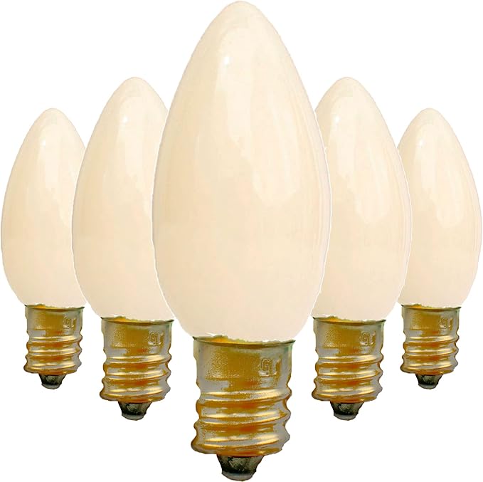 EST. LEE DISPLAY L D 1902 Indoor ＆ Outdoor String Light C9 Ceramic Christmas Steady Replacement Bulbs E17 Socket | Lumora
