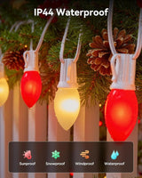 Brightown Commercial C9/E17 500' Christmas Light Sockets Set Spool, 12" Spacing - Outdoor Security Flood Light | Lumora