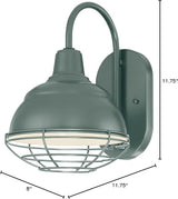 Millennium RWHWB8-SG Restoration One Light Wall Bracket from R Series Collection in Verde Finish | Lumora