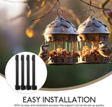 Angoily 4pcs Outdoor String Light Pole Support Rod Bird Feeder Stand for Terrace Fence | Lumora