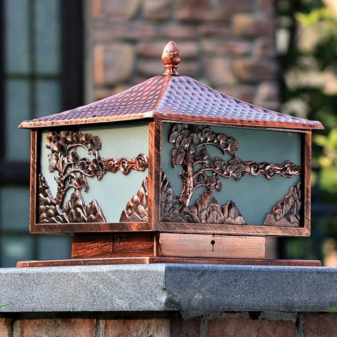 Household Vintage E27 Column Light Outdoor Villa Gate Light European Garden Waterproof Light Decoration Outdoor | Lumora