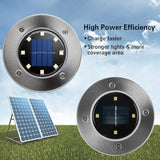 Aogist Solar Ground Lights, LED Garden Disk Lights In-Ground Outdoor Landscape Lighting for Lawn Patio Pathway Yard | Lumora