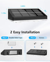 VOLISUN Solar Fence Lights Outdoor, 8 Pack Fence Lights Solar Powered with Warm White LED Spot Lens, IP65 | Lumora