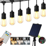 PMS Solar Outdoor String Lights, Color Changing Warm White to Cool White with Remote, Shatterproof LED Bulbs for | Lumora