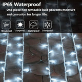 50 Counts Cool White LED Christmas Lights, 25ft Commercial Grade Outdoor String Lights - Waterproof UL Certified | Lumora