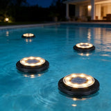 Flacchi Solar Lights Outdoor - Solar Powered Ground Lights Outdoor Solar Disk Light Waterproof Landscape Light for | Lumora
