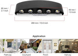 Kawell 10W Waterproof Modern Wall Sconces LED Wall Light Up Down Aluminum Wall Lamp LED Indoor Outdoor for Bedroom | Lumora