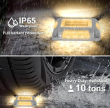Solar Deck Lights Driveway Dock Lights- 12 Packs Waterproof 1200mAh Solar Powered Outdoor LED Aluminum Dock | Lumora