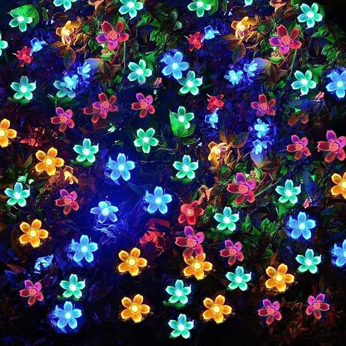 Christmas Flower Starry Fairy String Lights 33 Feet 100LED Blossom Decorative Light for Garden, Patio, Christmas | Lumora