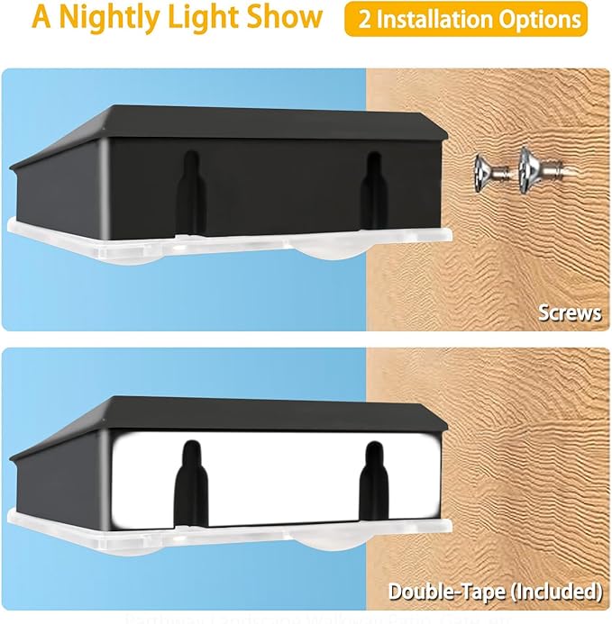 Solar Fence Lights Outdoor,Solar Wall Lights 8 Fixed Colors ＆ RGB Color Changing Modern Solar Powered Deck Light | Lumora