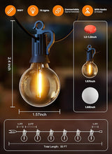 Outdoor String Patio Lights, 150FT 75 LED Patio Lights Waterproof, Connectable Shatterproof Hanging Outside String | Lumora