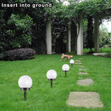 4pcs Solar Sphere Lawn Lights White Glow Bubble Ball LED Outdoor Pathway Lighting Solar Powered Landscape Yard | Lumora