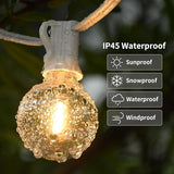 100FT 2-Pack Outdoor Festoon Wedding Lights for Party Waterproof/Connectable/Dimmable LED Shatterproof Globe Patio | Lumora
