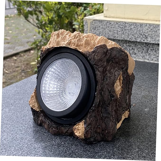 Solar Outdoor Light Simulated Tree Stump Solar Pathway Light Waterproof Garden Decoration 1-Pack for Walkways and Patios
