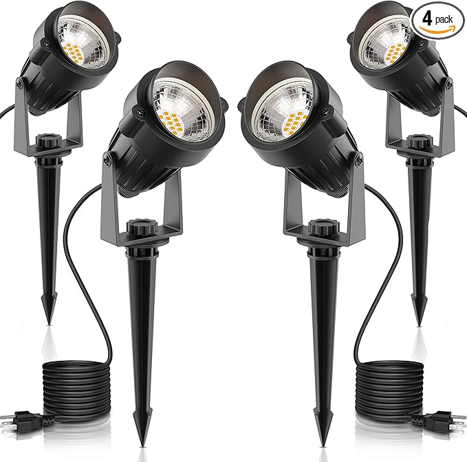 L LOHAS LED Landscape Lighting Outdoor, Spotlights for Yard Pathway Garden IP66 Waterproof, Dusk to Dawn Light | Lumora