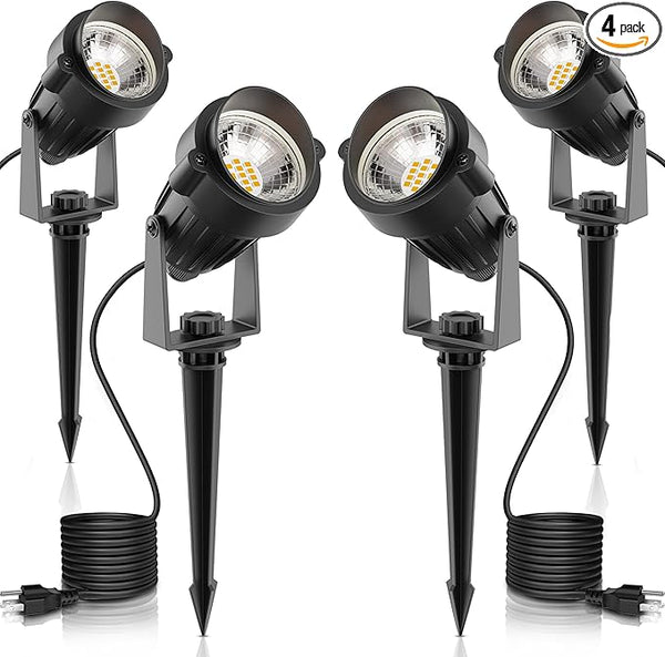 L LOHAS LED Landscape Lighting Outdoor, Spotlights for Yard Pathway Garden IP66 Waterproof, Dusk to Dawn Light | Lumora