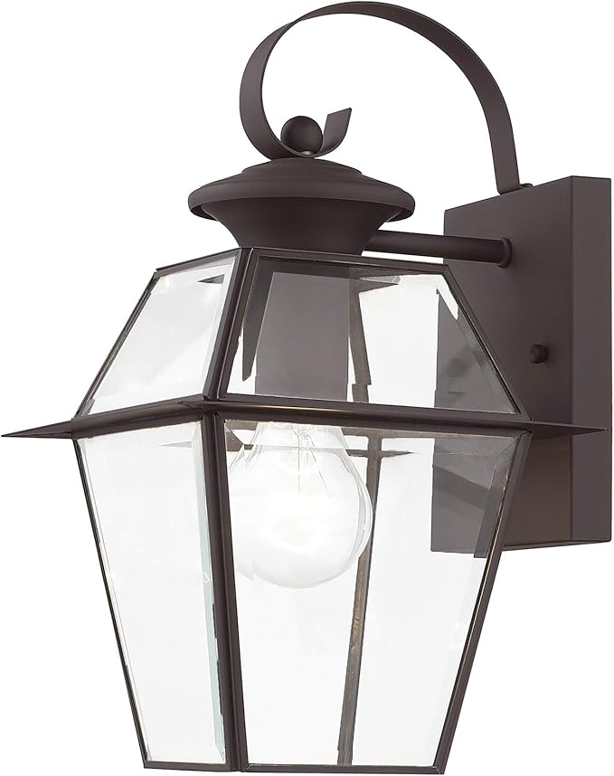 Livex Lighting 2181-07 Westover 1-Light Outdoor Wall Lantern, Bronze | Lumora