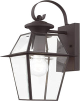 Livex Lighting 2181-07 Westover 1-Light Outdoor Wall Lantern, Bronze | Lumora