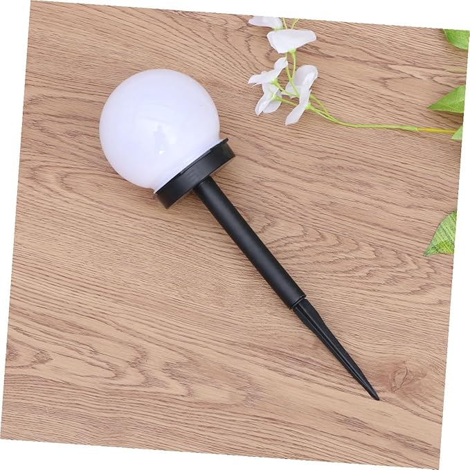 4pcs Solar Lawn Lights Warm White Garden Solar Pathway Lights Waterproof Outdoor Ground Plug Courtyard Lighting for Yard Landscape Decor