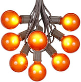 100 Foot G50 Outdoor Patio String Lights with 125 Orange Globe Bulbs – Indoor Outdoor String Lights – Market Bistro | Lumora