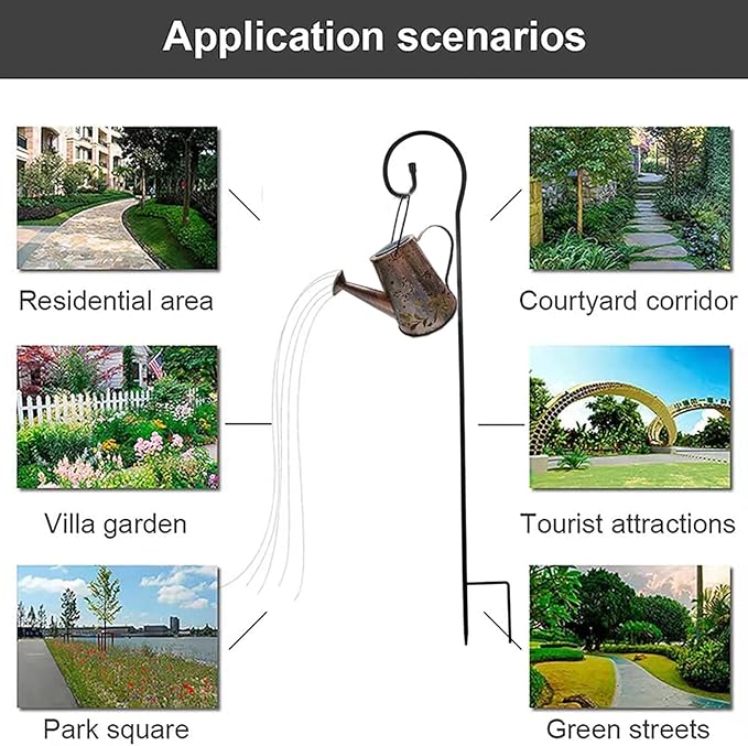 N\A Yevheniy Solar Butterfly Garden Light,Solar Watering Can Lights Outdoor Garden Ornaments Waterproof for Pathway Yard Lawn Patio Landscape Decor