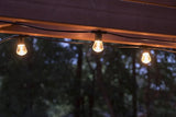 Enbrighten LED Bistro String Lights, 48ft, 24 Blow Molded Bulbs, Polarized, Indoor/Outdoor + UltraPro Wi-Fi Plug | Lumora