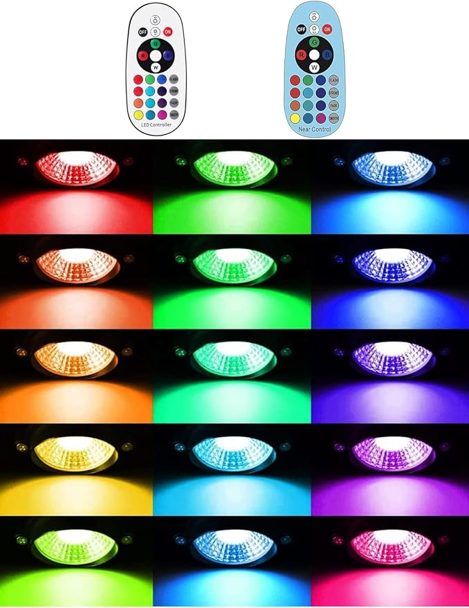 Halloween Landscape Lights with Remote Control 120V Landscape Lighting 12W RGBW Outdoor LED Spotlights Color | Lumora