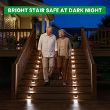 JSOT Solar Lights Outdoor for Deck,Waterproof Solar Garden Lights Decorative Outside Lamp for Walkway,Fence | Lumora
