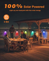 12 Pack Color Changing Solar Powered Fence Lights Outdoor Decorative LED Waterproof Yard Lamps for Outside Wall | Lumora