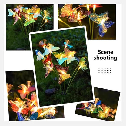 Waterproof Solar Pathway Lights, Solar Flowers Decorative Lights for Garden Patio Porch Flower Bed Decorations, Housewarming Gifts