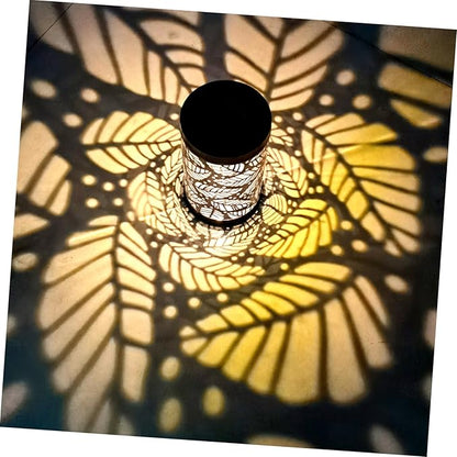Vaguelly Solar Pathway Light Outdoor Landscape Lighting Leaf Projection Energy-Saving Garden Solar Light