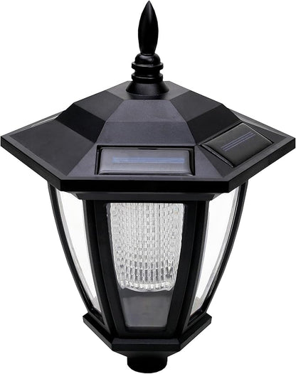 Alpine Corporation 8" Tall Hanging/Wall/Stake Outdoor Solar Powered Lantern with LED Light