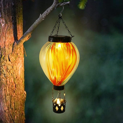Solar Hot Balloon - Outdoor Garden Pathway Light, Decorative Landscape Lamp with Auto Dusk Dawn Sensor, Waterproof Garden Stake Light with Warm Glow Design, Porch Decor for Backyard Fence