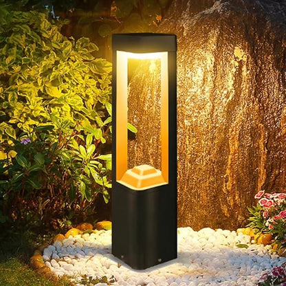 Outdoor Solar Pathway Light 10W LED Solar Landscape Path Light Modern Aluminum Garden Light with IP65 Waterproof External Solar Bollard Lights for Front/Back Door Porch Patio Yard