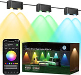 Brizled Smart Outdoor Fence Lights, 12 Lamps Tunable White + RGB Deck Lights APP Controlled Compatible with Alexa & | Lumora