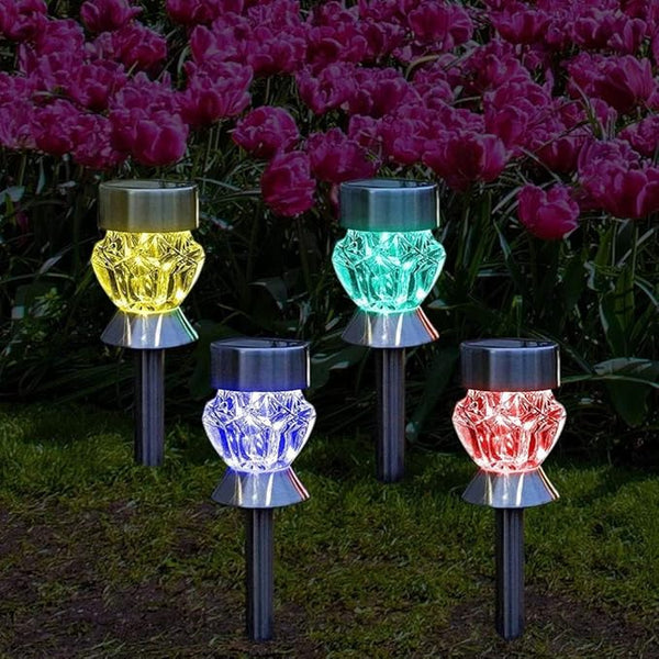 1 Set Diamond Solar Lamp Diamond-Shape Lawn Light Waterproof Garden Light Waterproof Lawn Outdoor s Led | Lumora