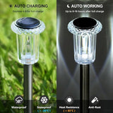 15 Pack Solar Pathway Lights Solar Lights Outdoor, Led Waterproof Yard Walkway Lighting Stainless Steel Garden | Lumora