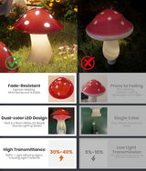 18 Pack Solar Mushroom Lights Outdoor, Garden Outdoor Decor, 8 Lighting Modes, IP65 Waterproof, Crystal-Clear Fairy | Lumora
