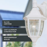 Designers Fountain Waterbury Outdoor Light Fixture, 14.25 Inch Exterior Wall Lantern Sconce for Front Door, Patio | Lumora