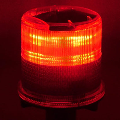 PENCK Solar LED Warning Light Waterproof Driveway Lights Flashing Barricade Light Road Construction Safety Signs Flash Traffic Marina Dock Barge Boat Safety Beacon Light Red