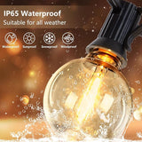 100FT Outdoor String Lights, Waterproof Patio Lights with 50 LED G40 Globe Shatterproof Bulbs, Connectable | Lumora