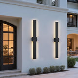 2 Pack LED Modern Outdoor Wall Lights Dimmable 3-Color Temperature 47.2in Exterior Lighting Fixtures IP65 | Lumora