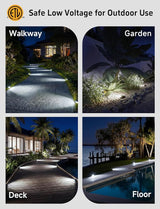 Gardenreet LED Well Lights Low Voltage - Brass In-Ground Ip65 Weatherproof 12V Lighting - Outdoor Path Light | Lumora