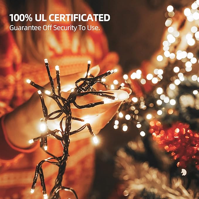 1000 LED 328ft 8 Modes with Timer Christmas String Lights IP55 Outdoor Waterproof UL Certificated Indoor Fairy | Lumora
