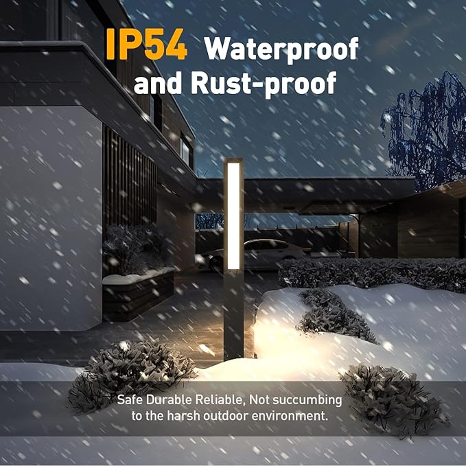 High 71 Inches Landscape Path Light, Outdoor Modern Luxury LED IP54 Waterproof Landscape Bollard Lighting for Lawn Patio Courtyard Driveway Pathway Decoration with High Voltage Wired